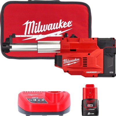 MILWAUKEE M12UDEL-201B M12 Univerzálny vysávač ku kladivám, L-Trieda, 1x 2,0 Ah 4933471461
