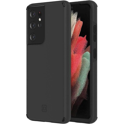 Incipio Duo Case - удароустойчив хибриден кейс за Samsung Galaxy S21 Ultra (черен)