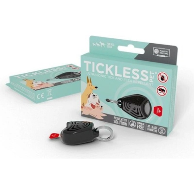 Tickless PET Ultrazvukový odpuzovač proti klíšťatům pro psy černý 1 ks