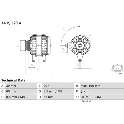 Generátor BOSCH 0 986 049 030 (0986049030)