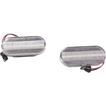 Диодни мигачи за калник vw / ford / seat - хром с бягащ мигач