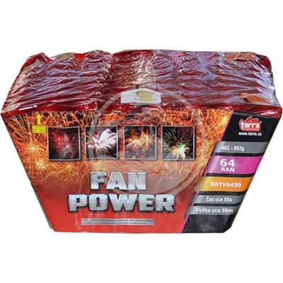 Kompaktní ohňostroj FAN POWER 64 ran