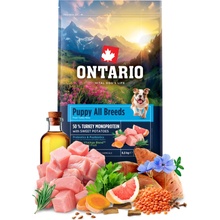 Ontario Puppy & Junior All Breeds Monoprotein Turkey & Sweet Potatoes 6,5 kg