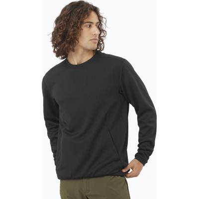 Salomon Мъжки суитшърт за трекинг Salomon Motomesh Crewneck deep black