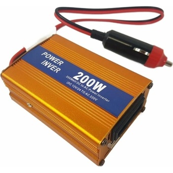 Инвертор bac-2603, 200w, от dc 12/24v към ac 220v, 1бр. usb-a, за кола (bac-2603)