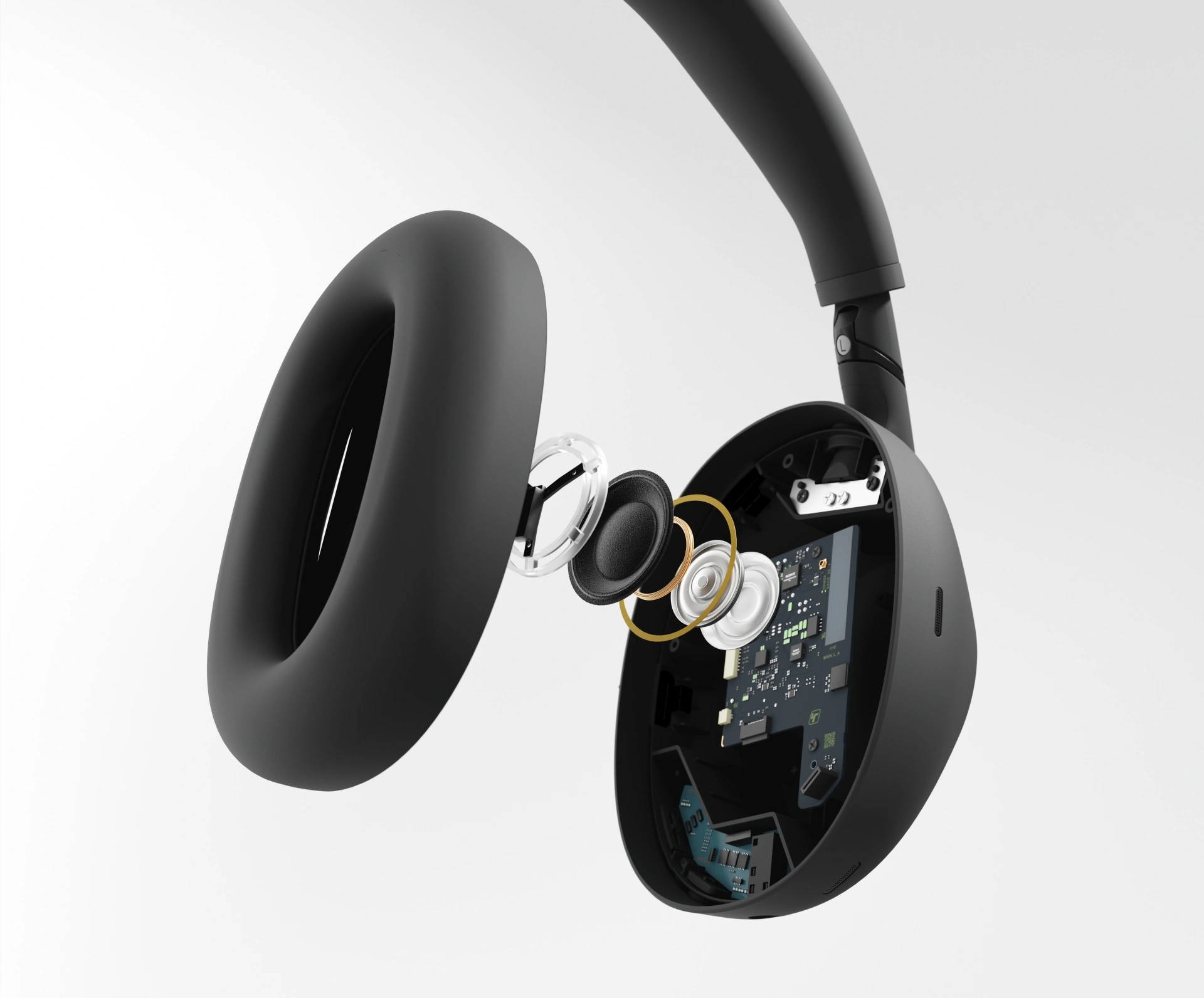 Pohled na měnič sluchátek Sony WH-1000XM6
