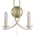 Searchlight 4162-2SB - Стенно осветително тяло ASCONA 2xE14/60W/230V (SR0692)