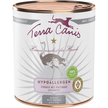 Terra Canis Hypoalergenní pštrosí maso s pastiňákem bez přídavku obilovin 12 x 800 g