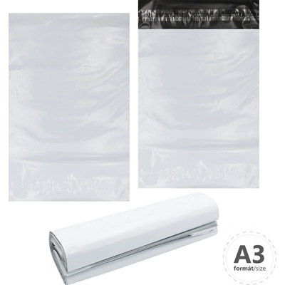 Plastová poštovní obálka A3 (60 µm) balení 100 ks