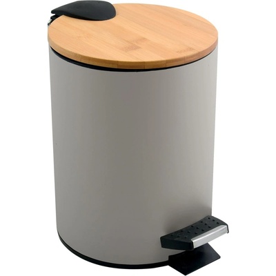 spirella Кафяво-сиво стоманено кошче за боклук с педал 3 l Adonis - Spirella (10.00005)