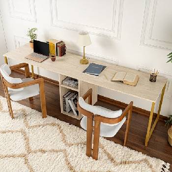 ASG Бюро atlas травертин/злато (8684282978596)