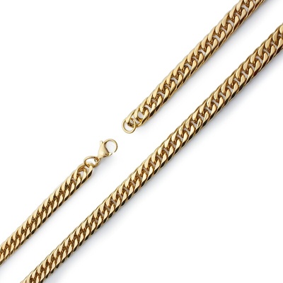 BM Jewellery Pánský řetěz z chirurgické oceli gold S857250