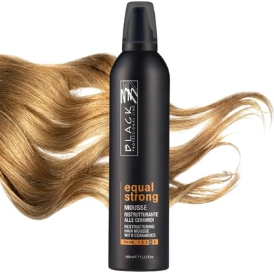 Black Equal Mousse Strong pěnové tužidlo na vlasy 400 ml