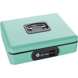 Rottner Pro Box Two касета за съхранение на пари с ключ, цвят тюркоаз, T06410 (T06410)