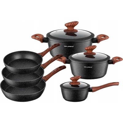 Florina Sada hrnců Master Black, 9 kusů.