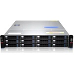 Gooxi Кутия 2U rack eATX 12"x13", 12x 3.5"/2.5" hotswap SAS/SATA HDD bays, 12Gb backplane with expander, optional rear 2*2.5 SATA/ (RMC2112-670-HSE-R800)