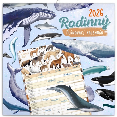 NOTIQUE Rodinný plánovací Animalium 30 x 30 cm 2026
