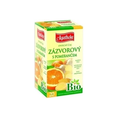 Apotheke Bio Zázvorový čaj s pomerančem 20 x 1,5 g