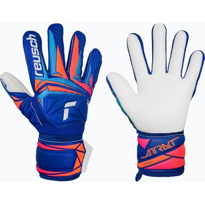 Reusch Attrakt Grip sharp blue/white/shocking orange
