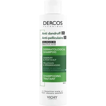 Vichy Dercos R15 šampón proti lupinám normálne až mastné vlasy 200 ml