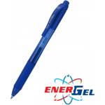 Pentel Автоматичен ролер Pentel Energel BL107 26787, син цвят на писане, дебелина на линията 0.7 mm, гел, син, цената е за 1бр. (продава се в опаковка от 12бр. ) (OK26787)