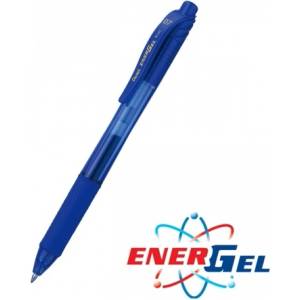 Pentel Автоматичен ролер Pentel Energel BL107 26787, син цвят на писане, дебелина на линията 0.7 mm, гел, син, цената е за 1бр. (продава се в опаковка от 12бр. ) (OK26787)