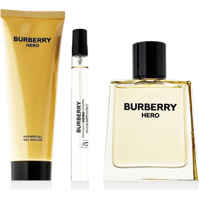 Burberry Hero комплект за мъже Eau de Toilette 100 ml + Eau de Toilette 10 ml + Душ гел 75 ml