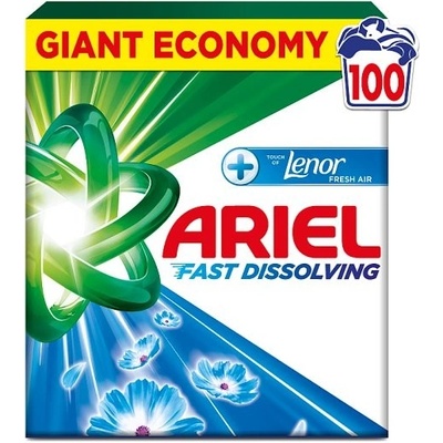 Ariel + Touch of Lenor Fresh Air Prášok na pranie 5,5 kg 100 PD