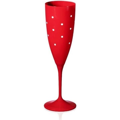 Crystalex poháre na šampanské Noël Rouge 6 x 220 ml