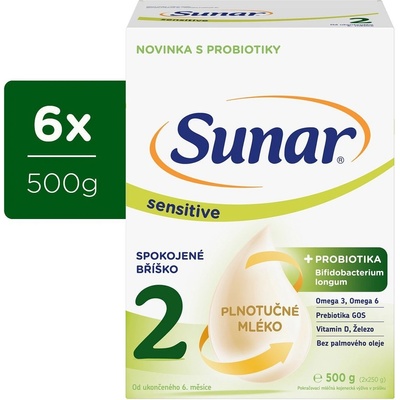 Sunar 2 Sensitive 6 x 500 g