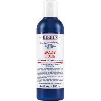 Kiehl's Body Fuel All-in One Energizing Wash шампоан и душ гел за всички видове кожа, включително и чувствителна за мъже 250ml