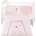 KikkaBoo Бебешки спален комплект 6 части 70/140 Bear with me Pink (41101060120)