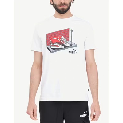 PUMA Graphics Sneaker Box Tee White