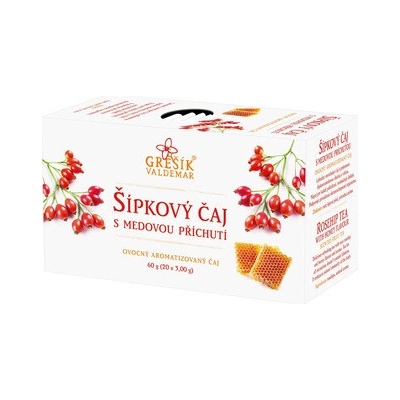 Grešík Šípkový čaj s medovou príchuťou 20 x 3 g