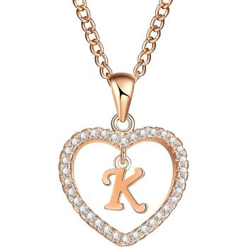 HARAHU Колие Писмо - k / Златно kp5194 (5194)