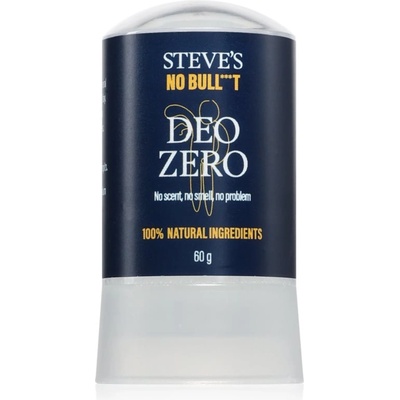 Steve's No Bull***t Deo Zero натурален твърд дезодорант за мъже и жени 60 гр