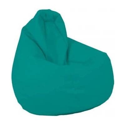Pufrelax Пуф, круша, 220л. , Nirvana Hobbit - Panama Turcoaz, Водоустойчив, Перящ се калъф, Пълнеж от Полистиролни перли