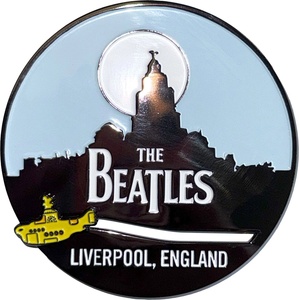 The Beatles Liverpool Skyline & Yellow Submarine Магнит (BEATMAG24)