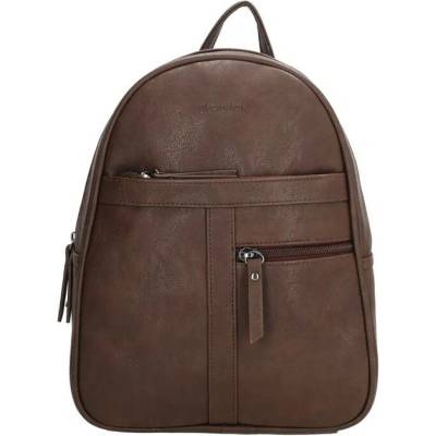 Beagles malý elegantní batoh „Doublezip“ tmavě hnědý 4 l