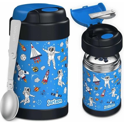 Jarlson Yummy Termo nádoba na potraviny z nerezové oceli Vesmír 450 ml