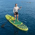 vidaXL Надуваемо дъно за стоене на борда POSEIDON 305 x 76 x 15 cm за (42039114)