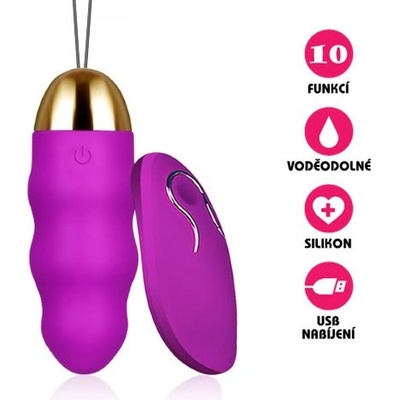 VšeNaSex.cz USB Silicone Beads fialové