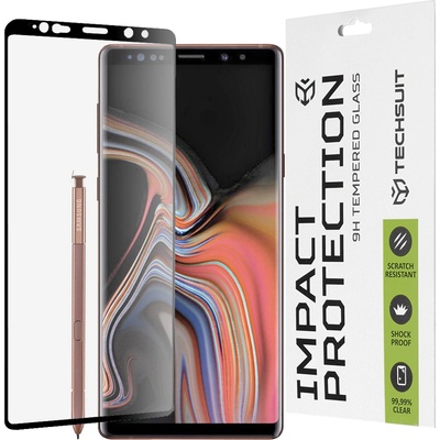 Techsuit Протектор за Samsung Galaxy Note 9 - 111D Full Cover / Full Glue Glass / 3D Curved Screen - Черен