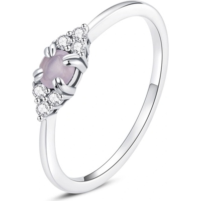 Olivie Stříbrný prstýnek Pink 5370