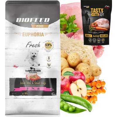 Euphoria Fresh Meat mini bez obilovin krůta a králík XS/S 8 kg
