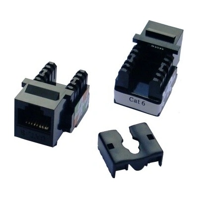 Keystone Datacom RJ45 UTP CAT6 (DUAL) MINI čierny (4020)