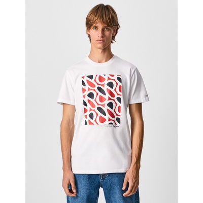 Бяла мъжка тениска Pepe Jeans Agin Pepe Jeans | Byal | МЪЖЕ | L