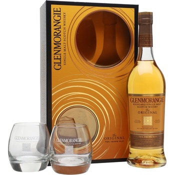 Glenmorangie 10y 40% 0,7 l (dárkové balení 2 sklenice)