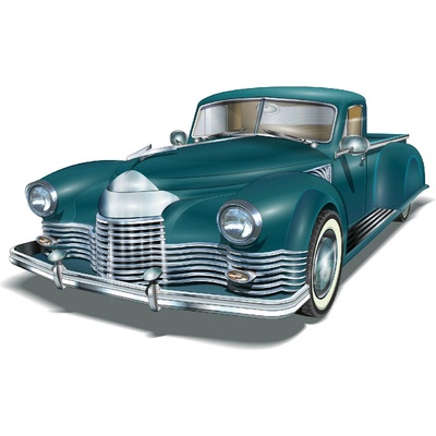 DIMEX ART Флизелинов фототапет синя ретро кола 375 x 250 см