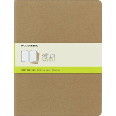 Moleskine Zošity Cahier B5 čistý 3 ks kartón